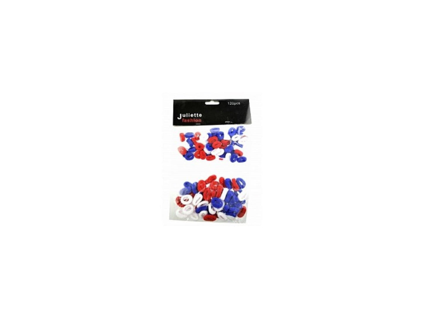 Haarelastiekjes zak a 120stuks assorti