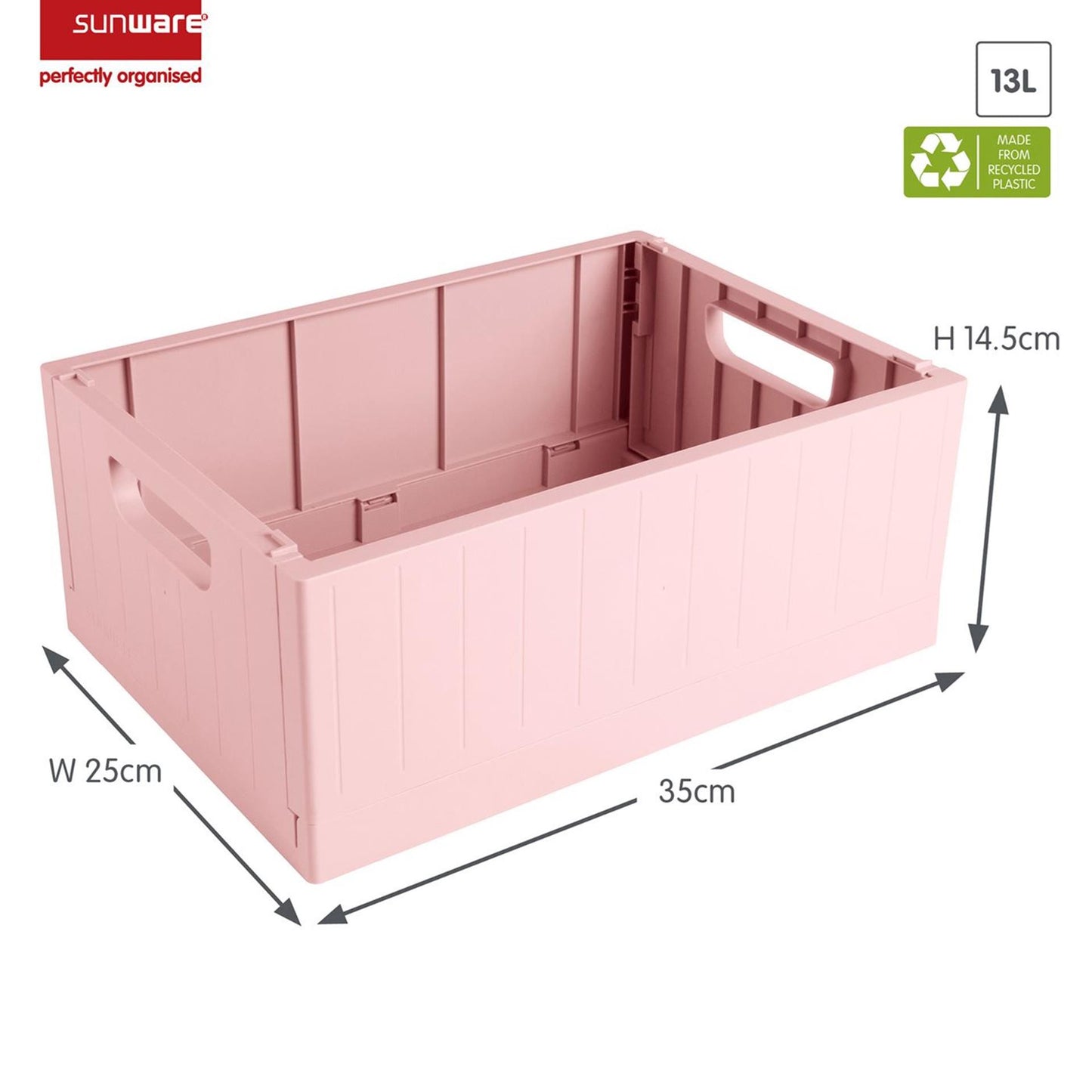 Sunware sigma home vouwkrat 13l roze