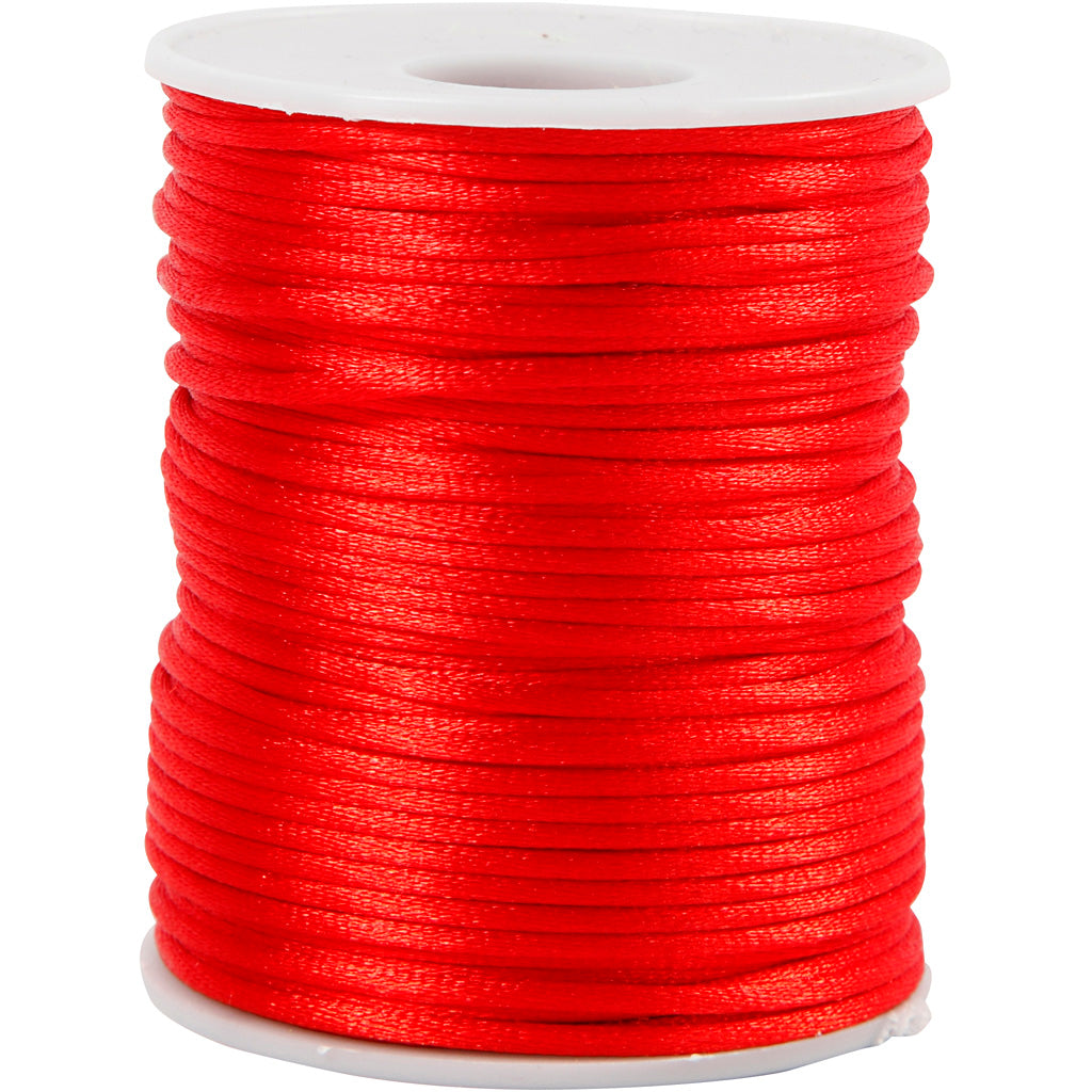 Creativ Company Https: www.cchobby.nl satijnkoord-dikte-2-mm-rood-50-m-1-rol