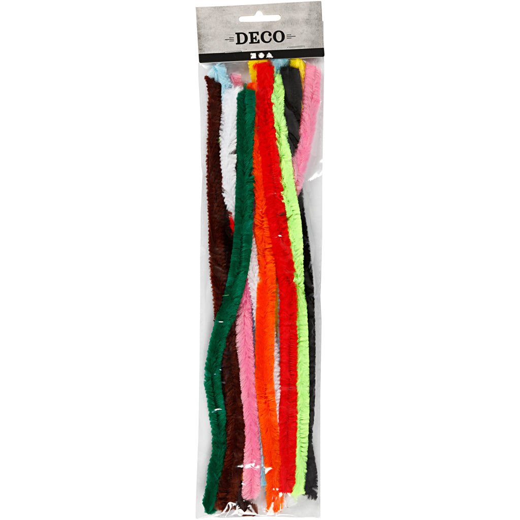 Creativ Company Https: www.cchobby.nl chenille-l-30-cm-dikte-15-mm-diverse-kleuren-15-div-1-doos