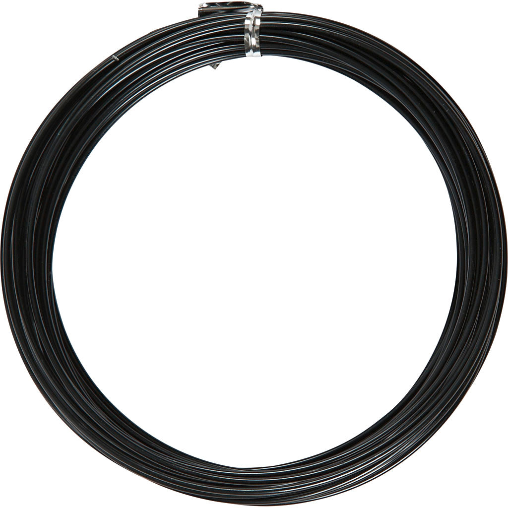 Creativ Company Https: www.cchobby.nl alu-draad-rond-dikte-2-mm-zwart-10-m-1-rol