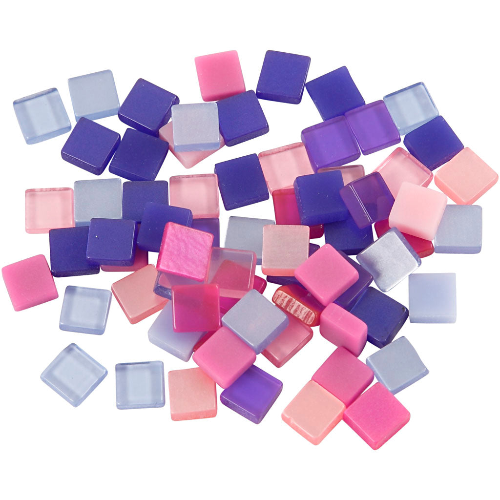 Creativ Company Https: www.cchobby.nl mini-mozaiek-afm-5x5-mm-dikte-2-mm-paars-donkerpaars-25-gr-1-doos