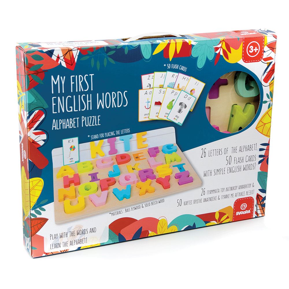 Houten Alfabet puzzel: Mijn eerste Engel
