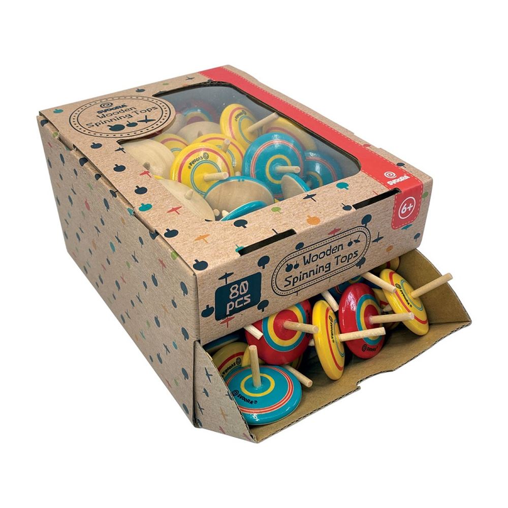 Dsp Mini houten tol. Classic. 6+ (80 stu