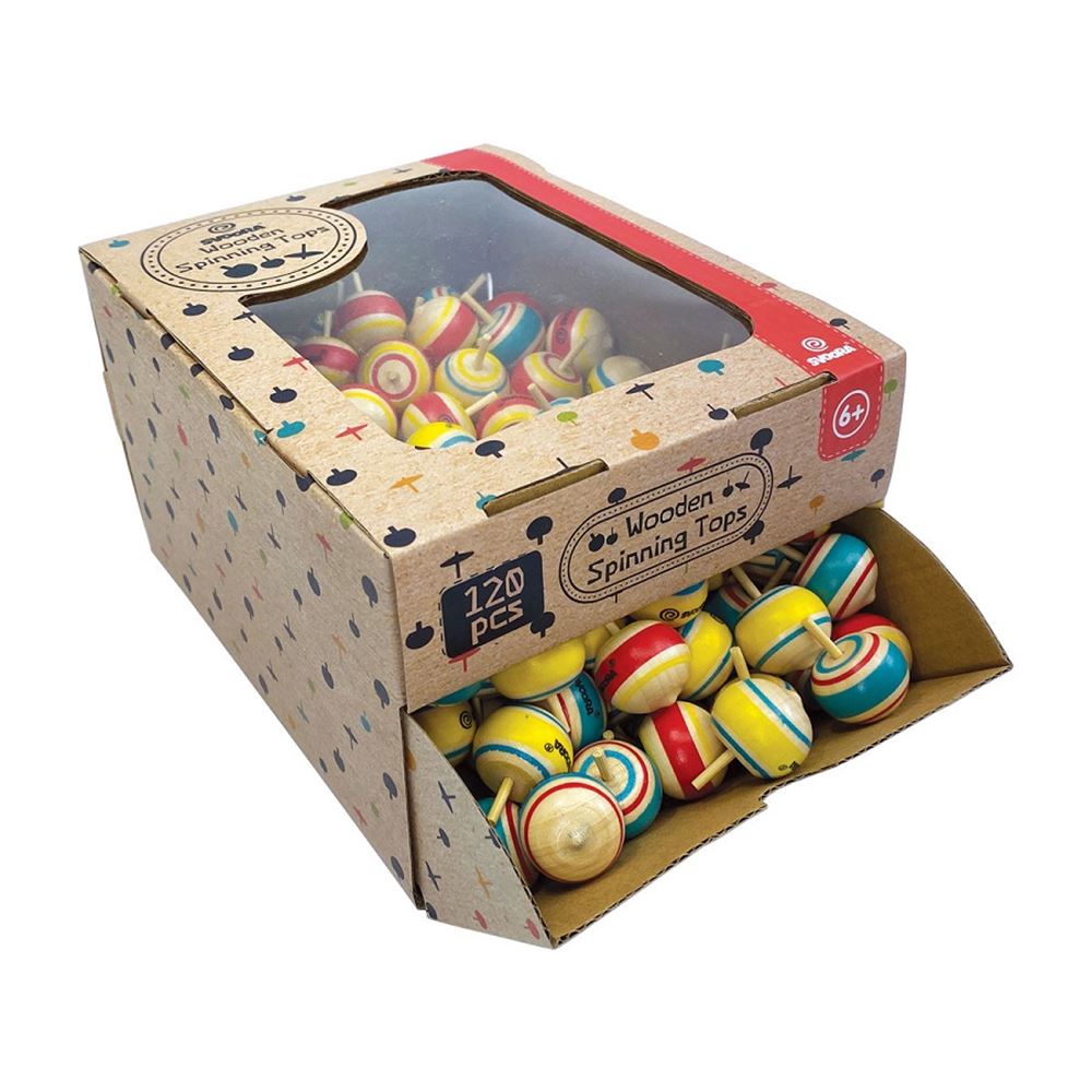 Dsp Mini houten tol. Classic. 6+ (120 st
