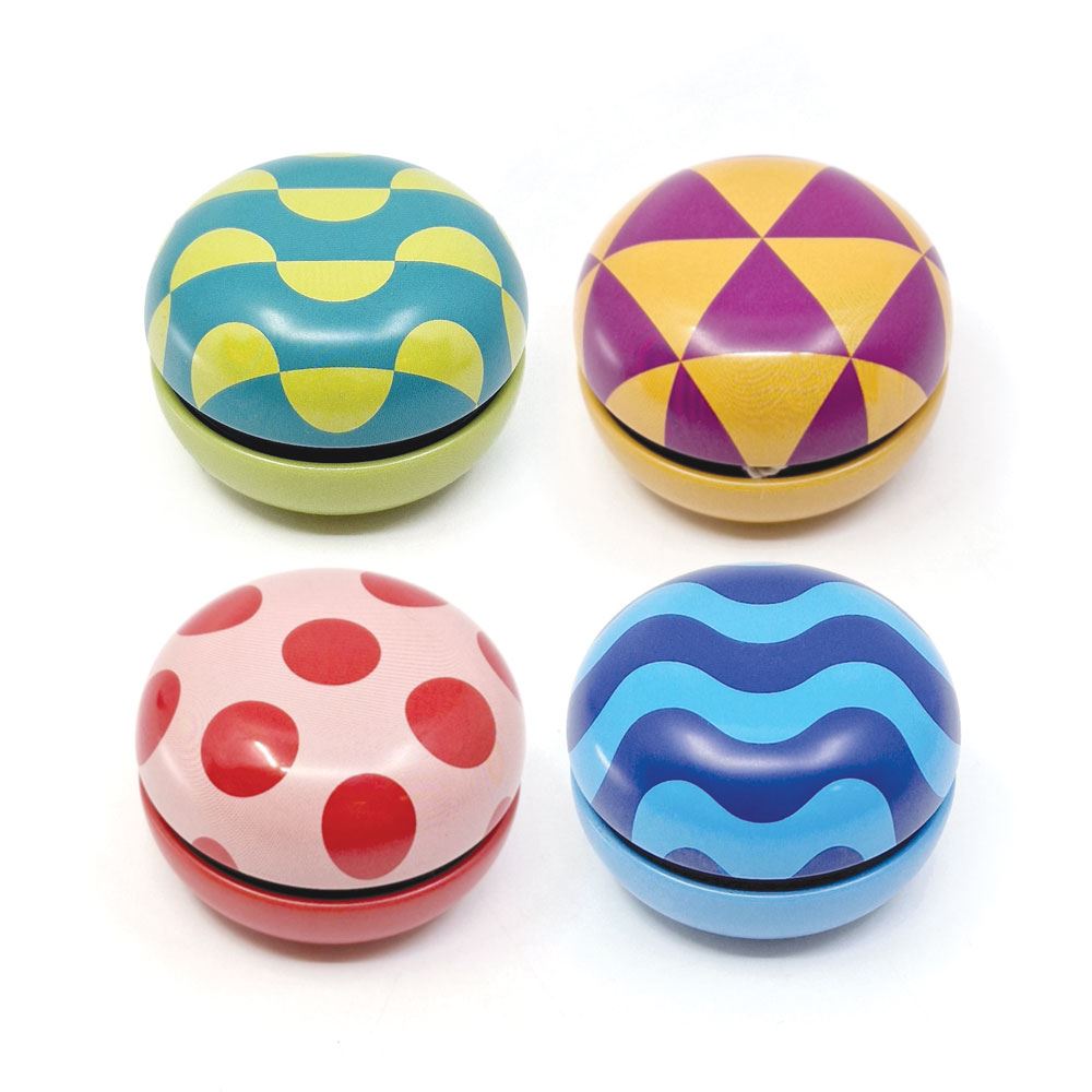 Dsp. Retro tinnen YoYo Groovy 4 ass. 5+