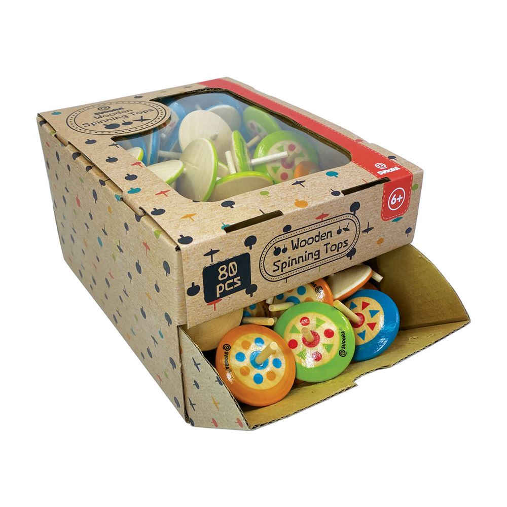Dsp Mini houten tol. Indie. 6+ (80 stu