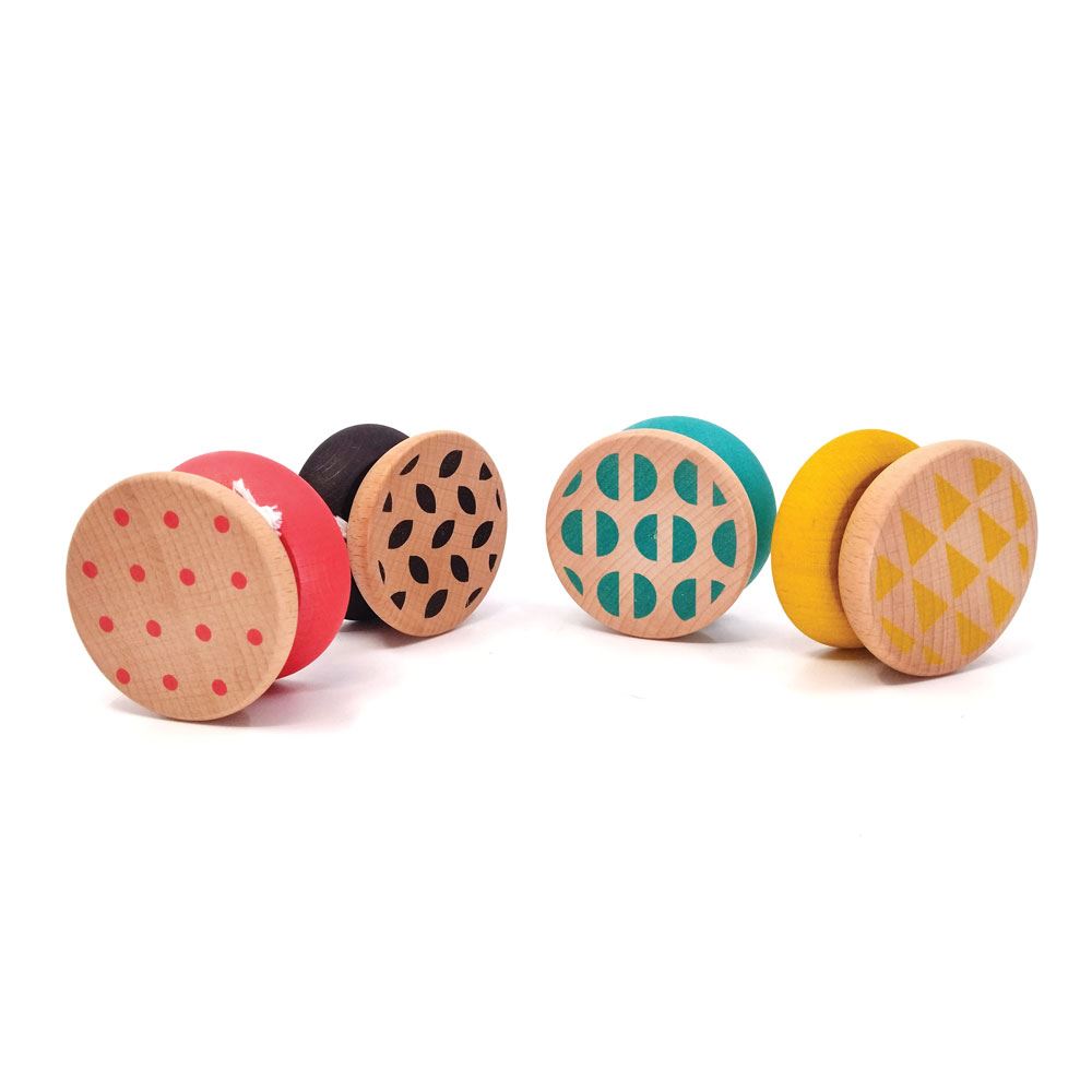 Dsp. Houten Yo-Yo's. Geom. 4 ass 6+