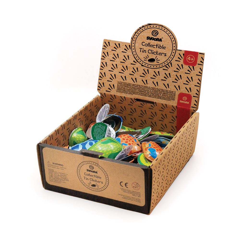 Dsp. Mini retro tin clickers kikkers. 36