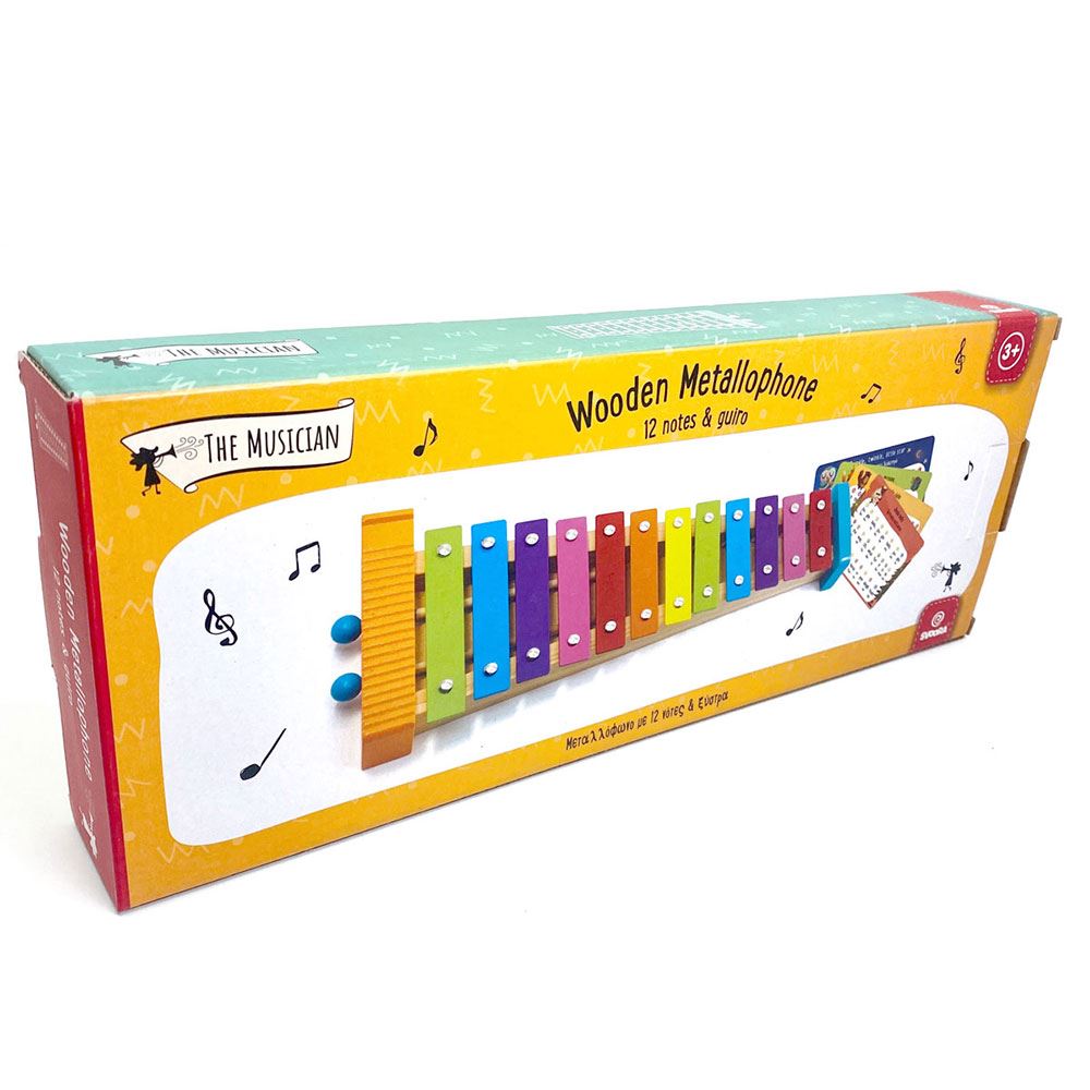 12 noten metalen Xylophone. 3+