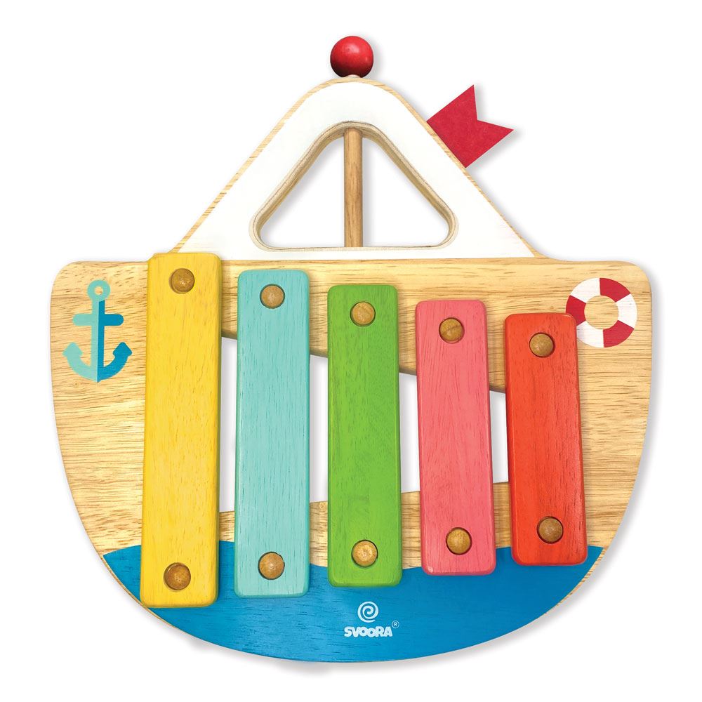 Mijn eerste boot, houten Xylophone, 5 no