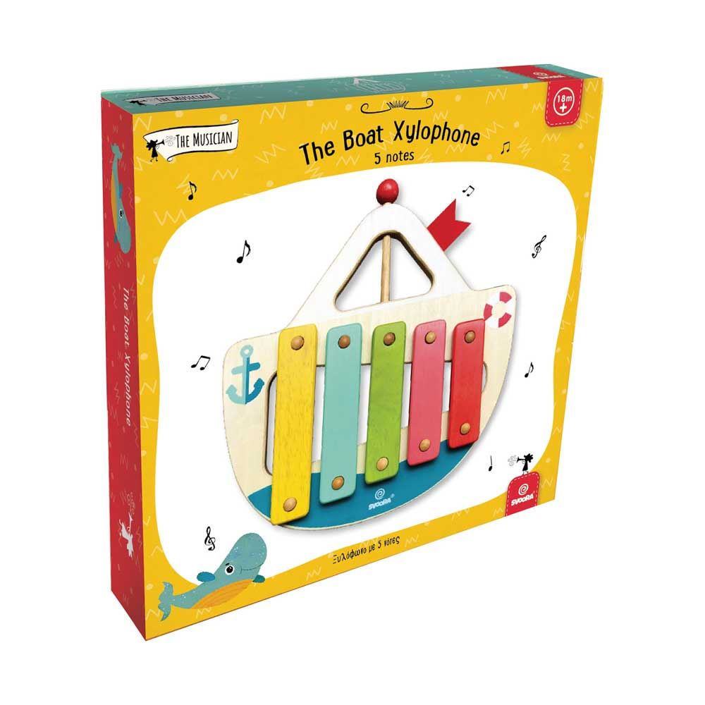 Mijn eerste boot, houten Xylophone, 5 no