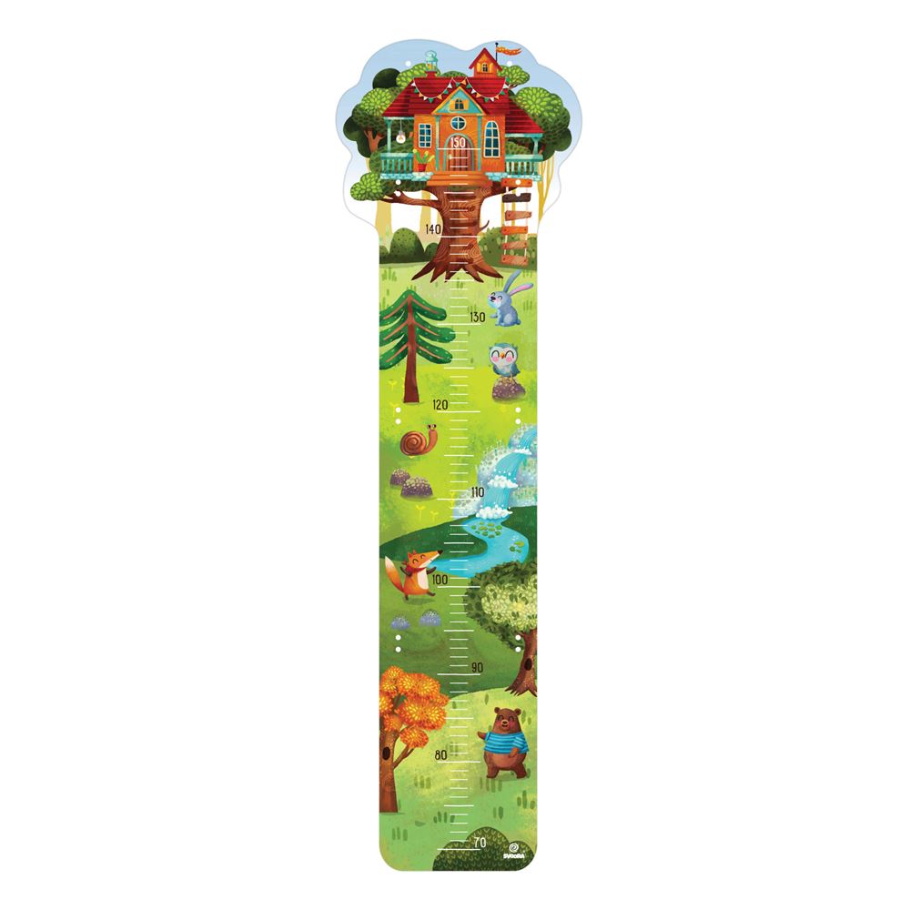 Groeimeter Boomhut. 28x0,4x95 cm.