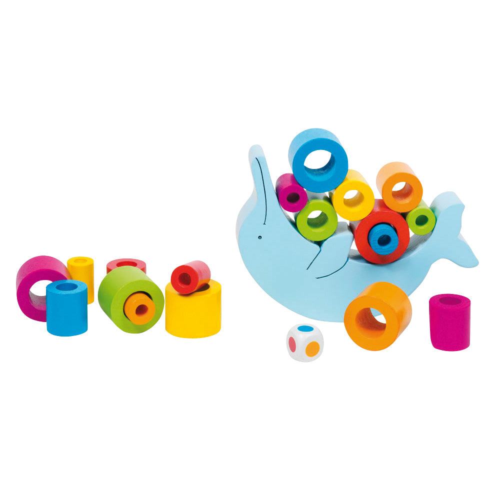 Goki houten balansspel - dolfijn