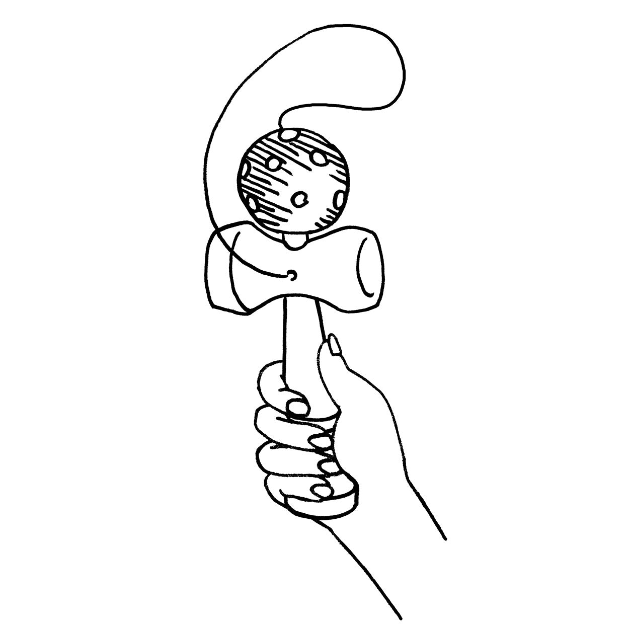 Goki Kendama rood. 17 cm. 4+