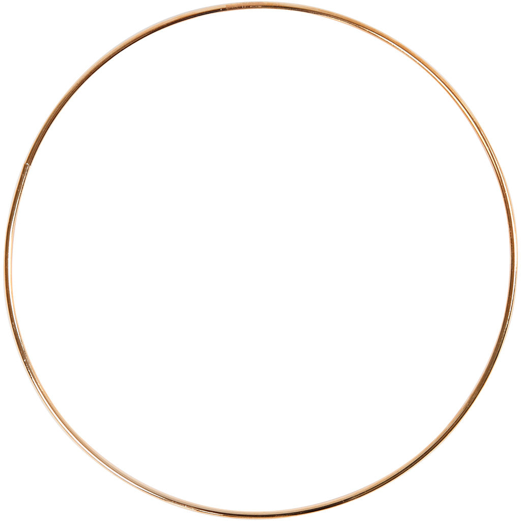 Creativ Company Https: www.cchobby.nl metalen-draadring-20-cm-3-mm-goud-1-stuk