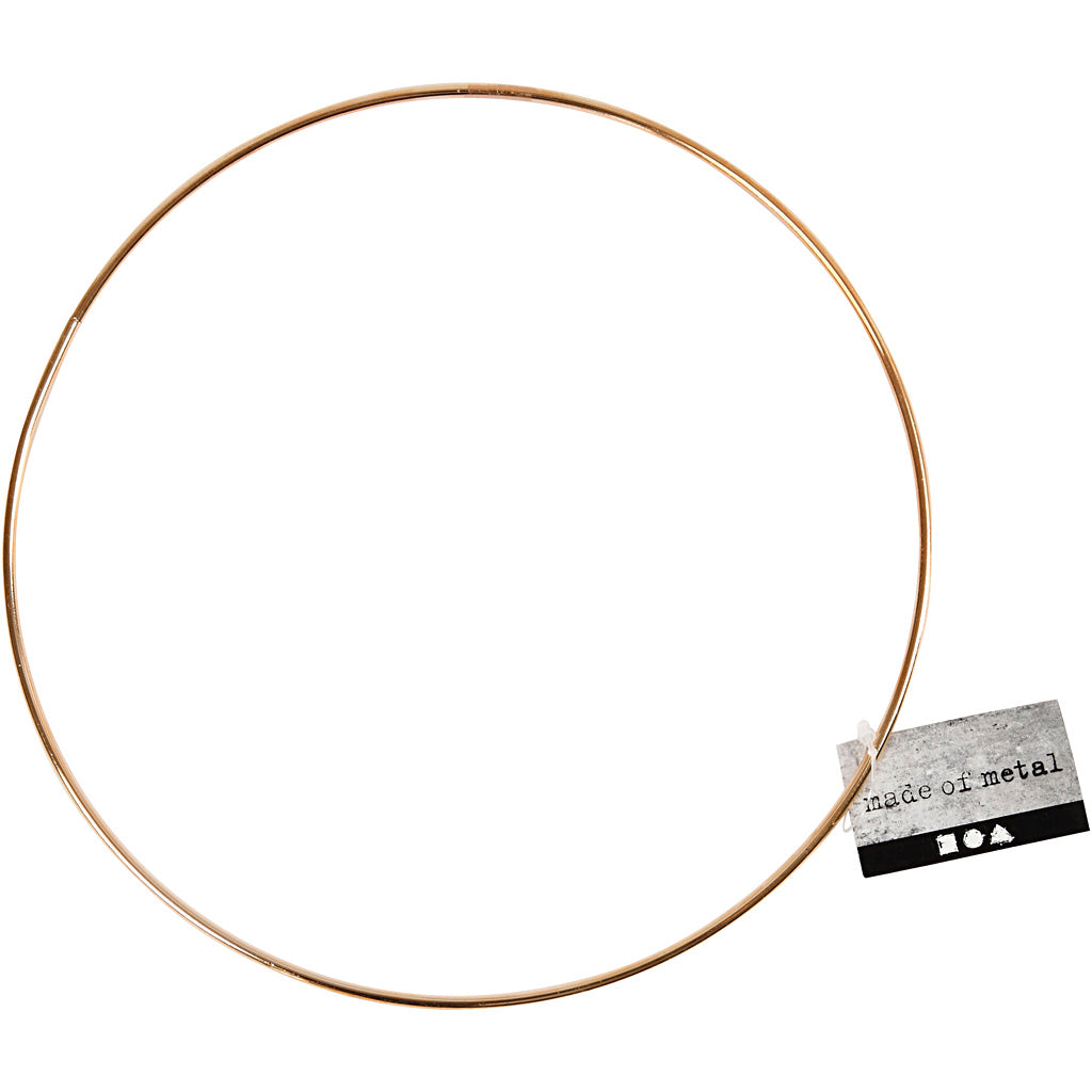 Creativ Company Https: www.cchobby.nl metalen-draadring-20-cm-3-mm-goud-1-stuk