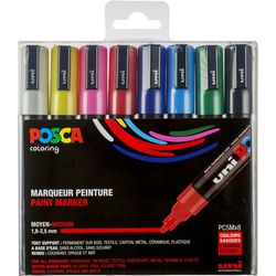 Markers uni-ball Posca Kleurenassortiment 8 Stuks