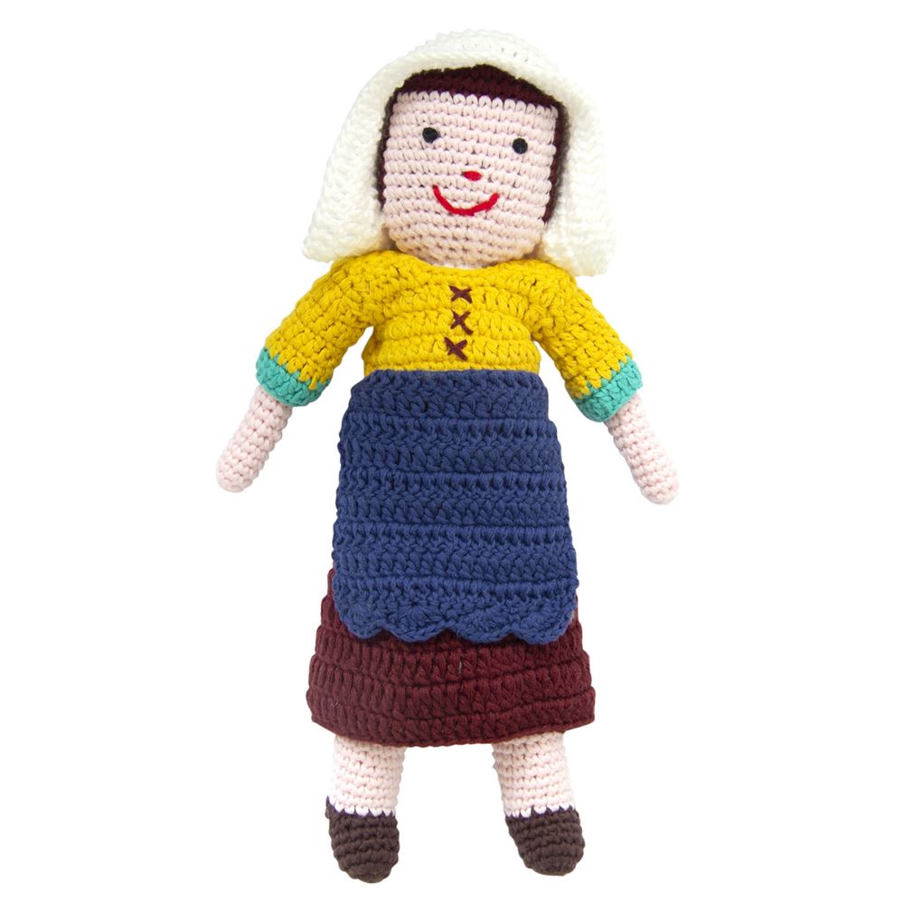 Knuffel gehaakt Melkmeisje van Vermeer