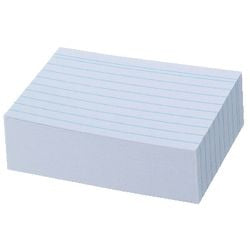 Abi Indexkaarten herlitz a8 175 gsm wit gelinieerd 100 stuks