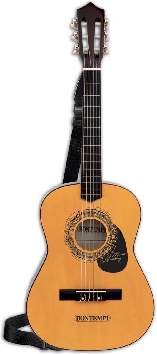 Bontempi Spa Bontempi - houten gitaar - 6 snaren - schouderband 92 cm