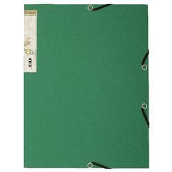 Map Exacompta 56983E 380g m2 A4 24x34cm donkergroen 3kleppen