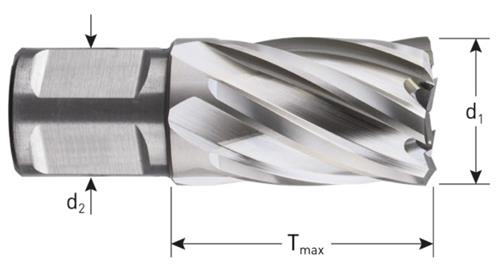 Rotec Kernboor hss silver-line 65.0mm sl30 weldon