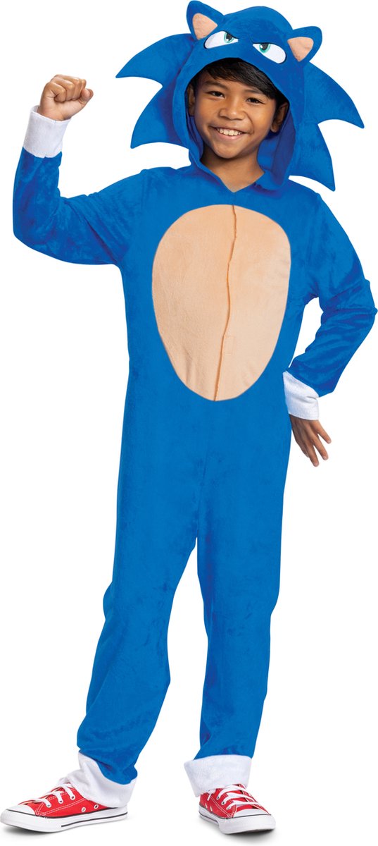 Disguise Sonic movie 3 (sega), sonic movie kostuum classic, maat m (7-8 jaar)