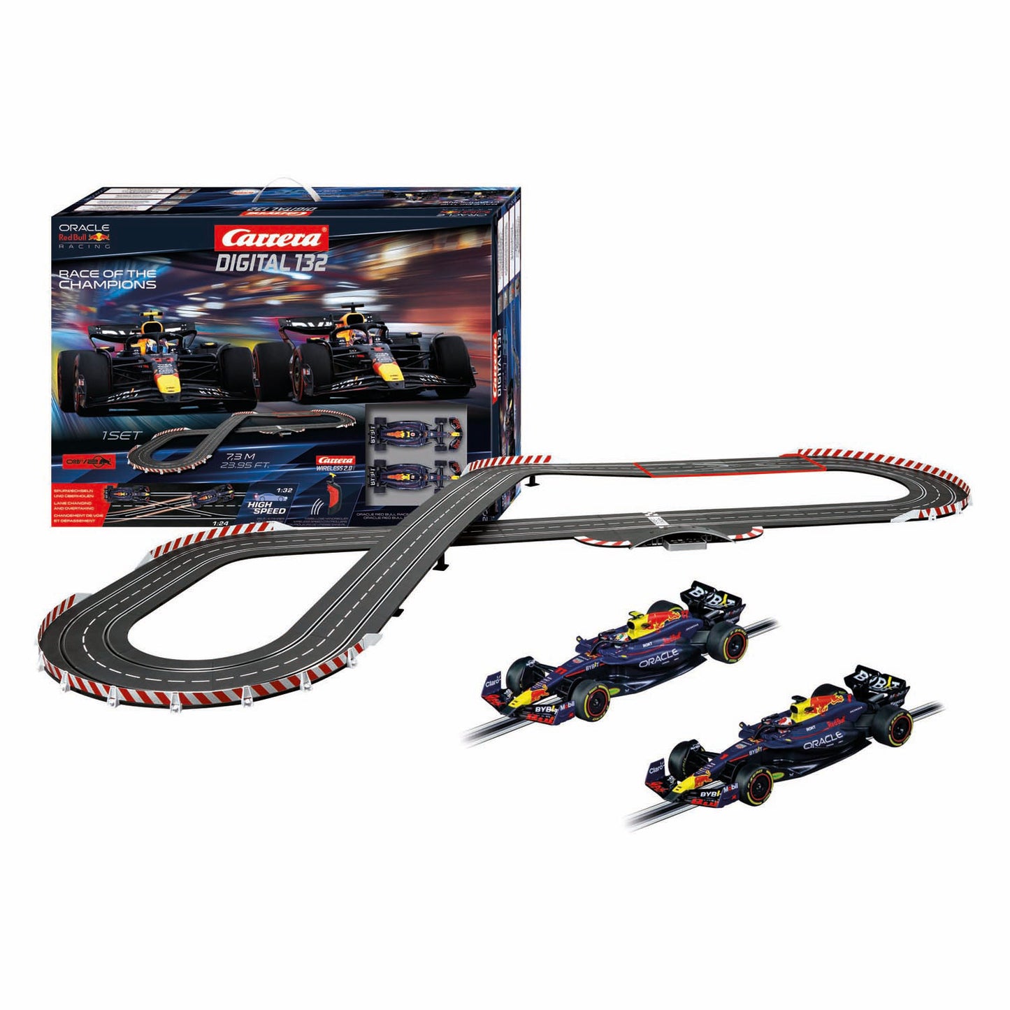 Carrera race of champions - racebaan digital 132 - rb20 m. verstappen s. pérez