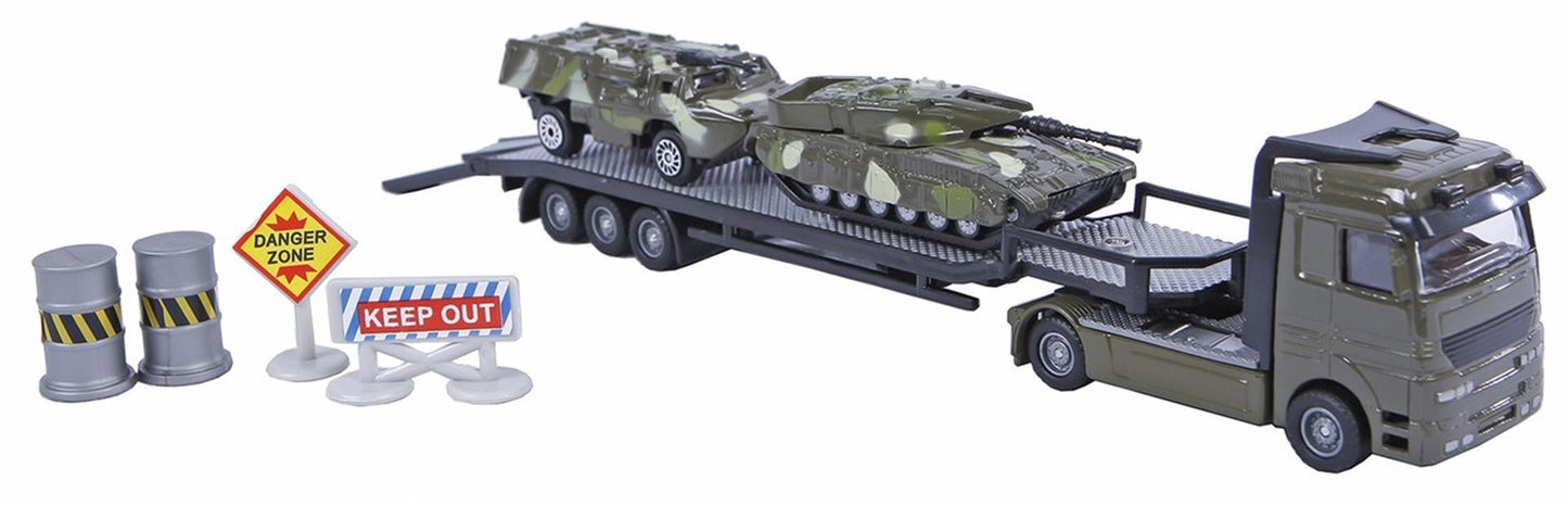 2-Play military transporter + tanks 24cm