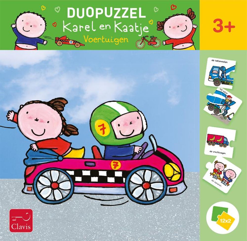 Duopuzzel Karel en Kaatje. 2+