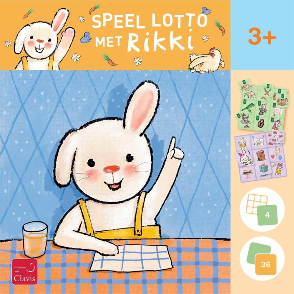 Uitgeverij Clavis speel lotto met rikki. 3+.