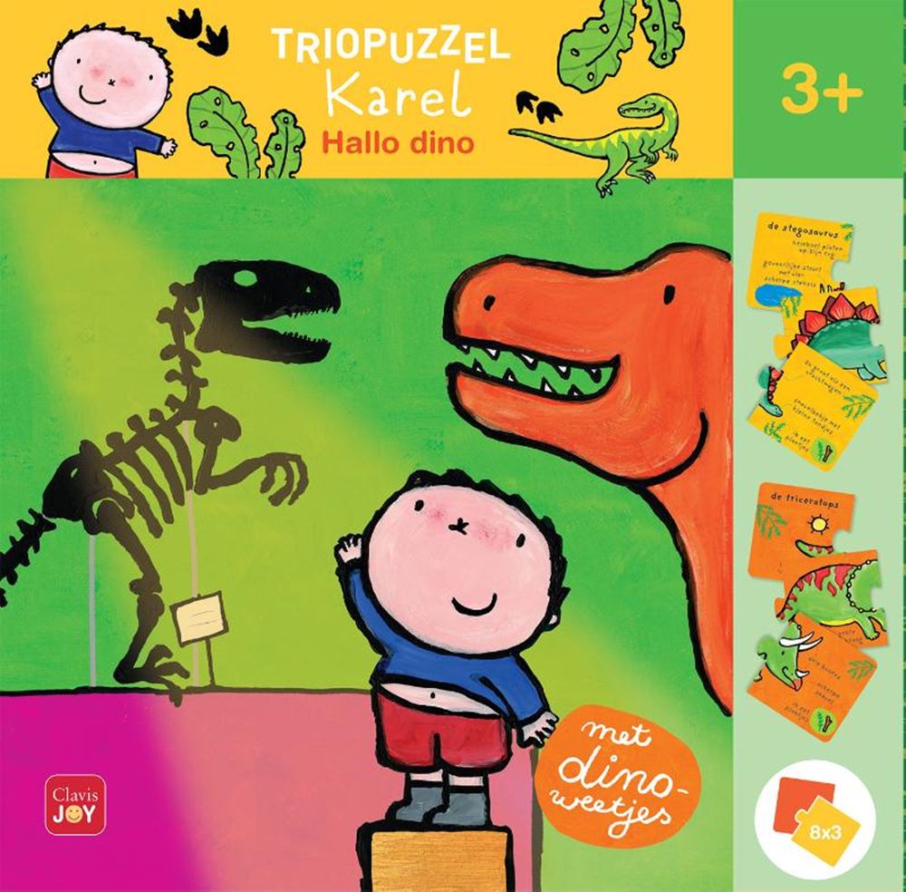 Triopuzzel Karel. Hallo dino 3+
