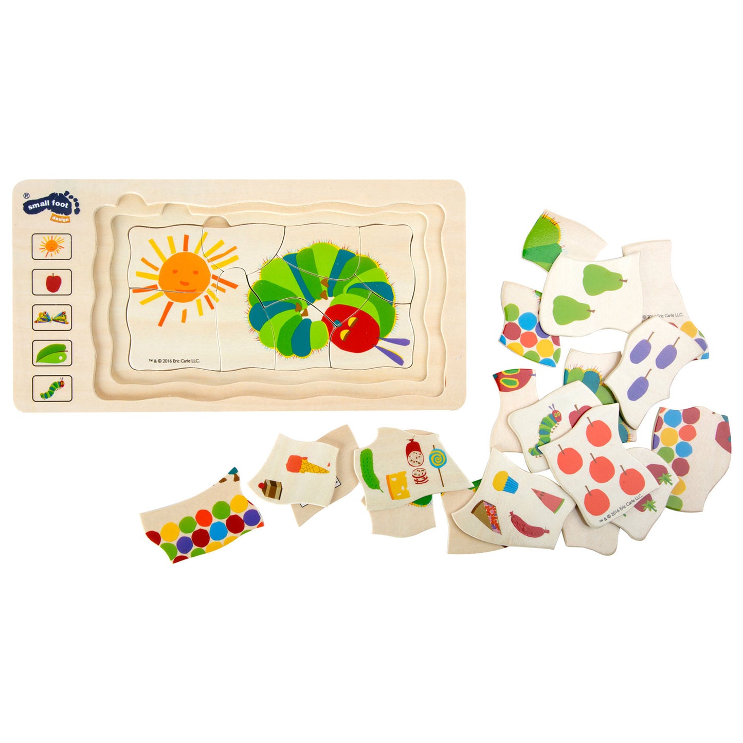 Small Foot - rupsje nooitgenoeg lagenpuzzel, 36dlg.