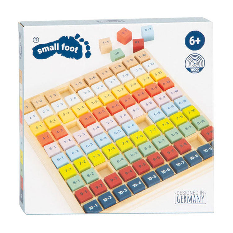 Small Foot - houten reken keersommen kleur, 82dlg.