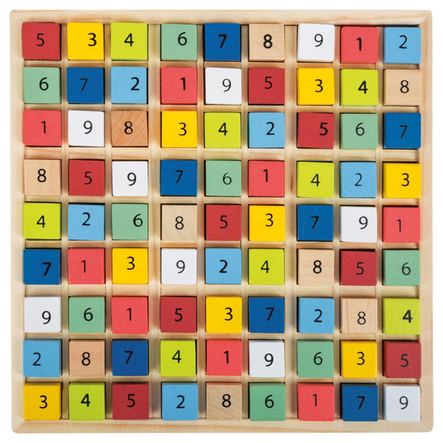 Small Foot - houten sudoku spel kleur, 82dlg.