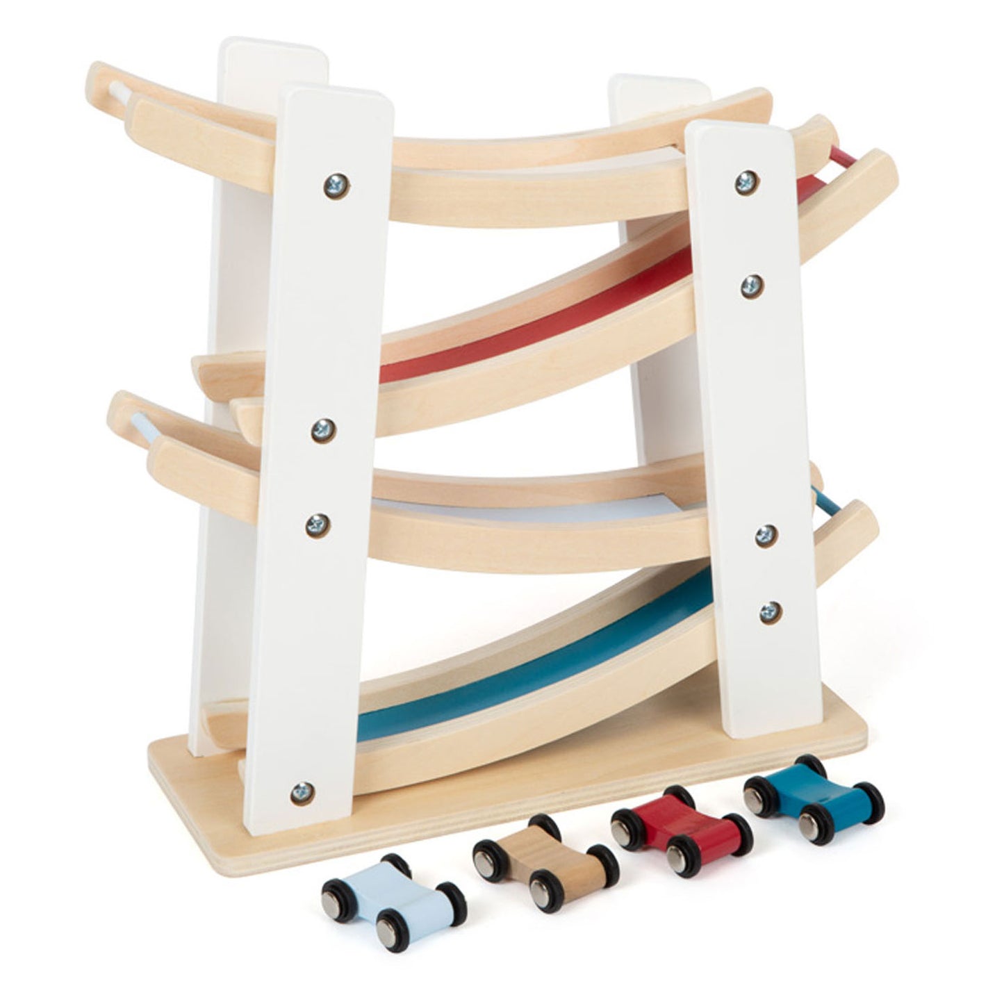 Small Foot - houten autobaan met 4 auto's