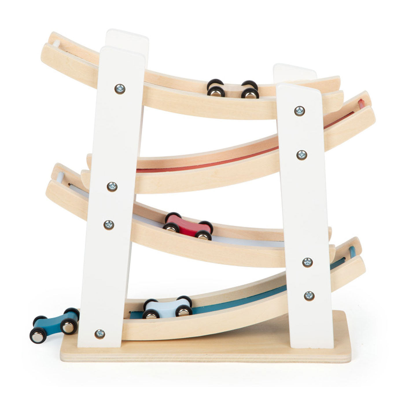 Small Foot - houten autobaan met 4 auto's