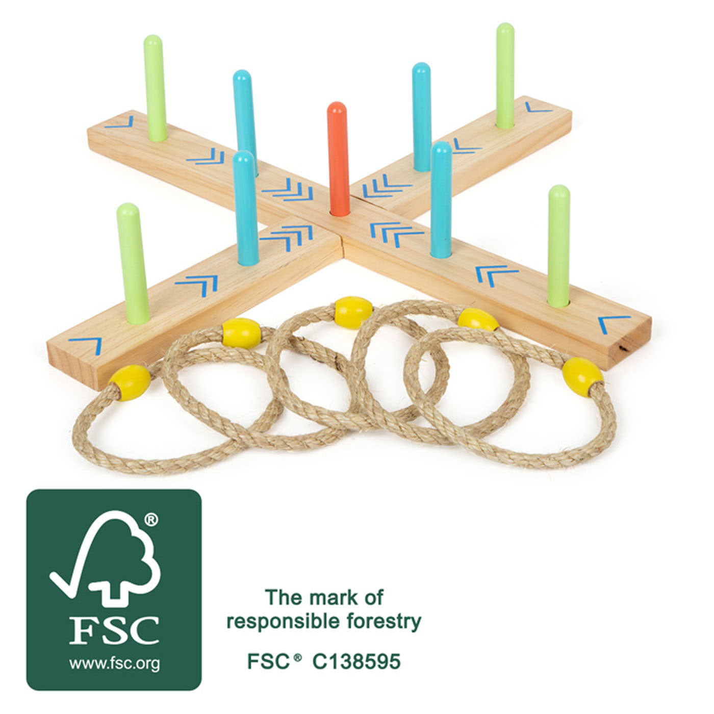 Small Foot - houten ringwerpspel active