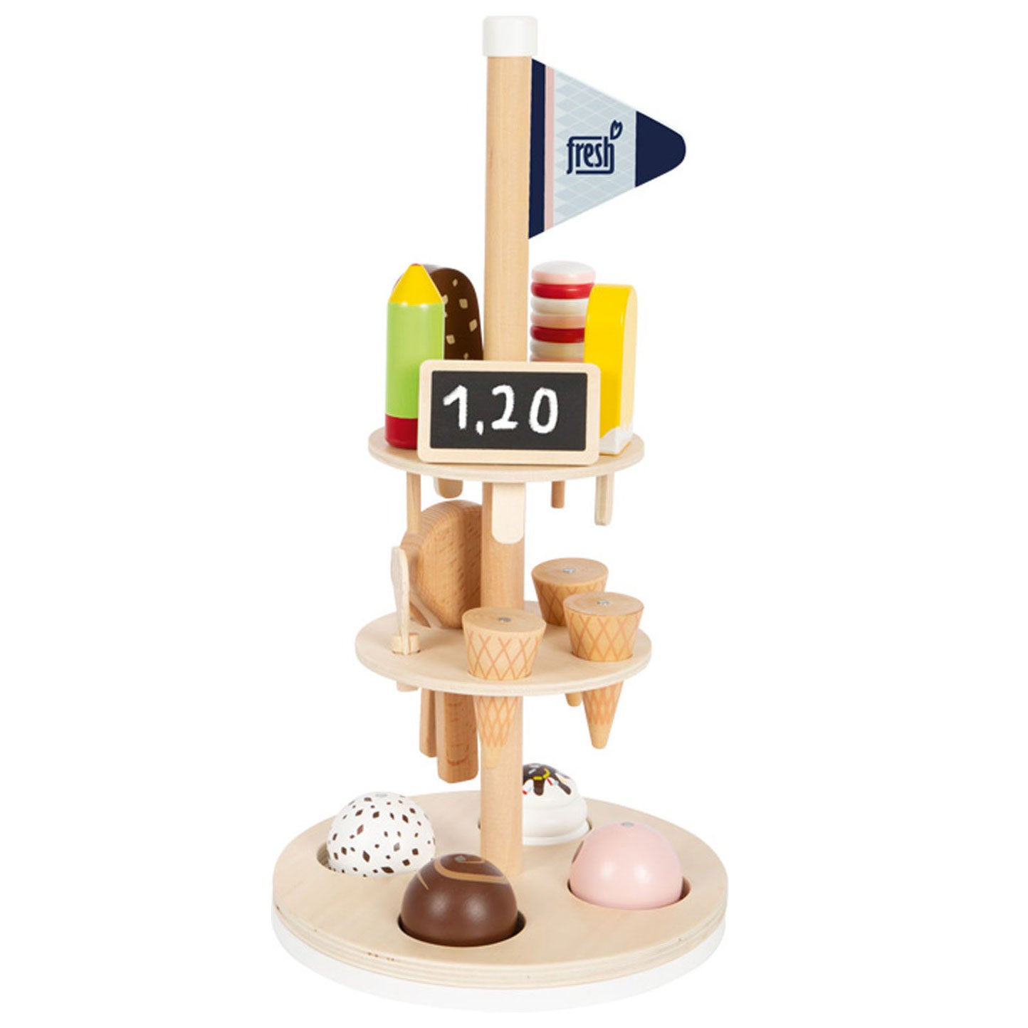 Small Foot - houten ijsjes met houder, 15dlg.