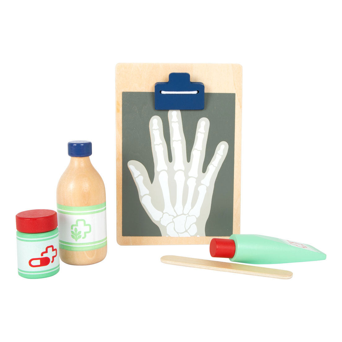 Small Foot - dokterstas met houten dokter accessoires, 18dlg.