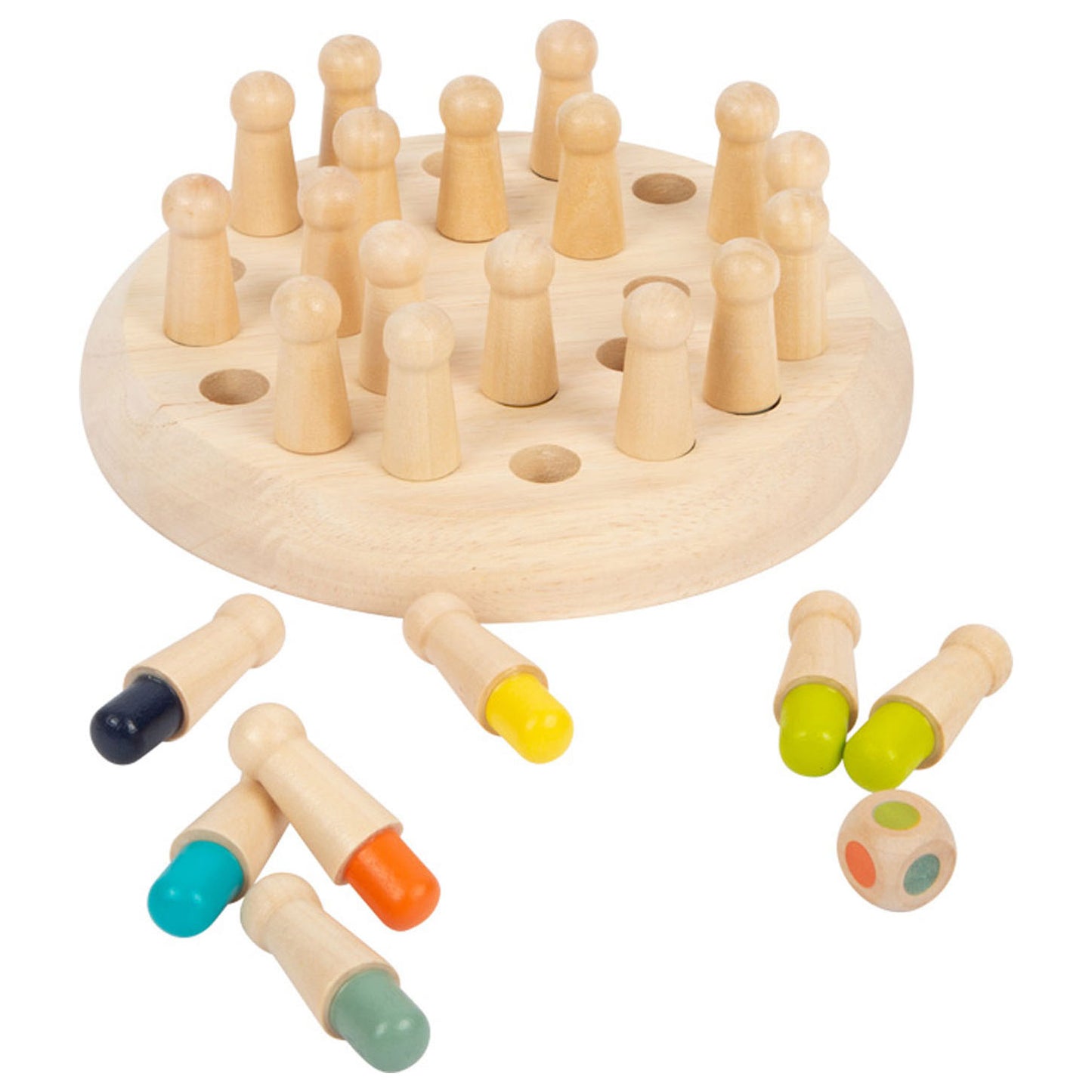 Small Foot - houten kleuren memo spel