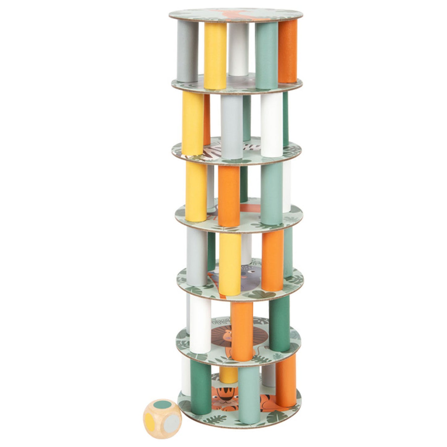 Small Foot - houten wiebeltoren safari spel