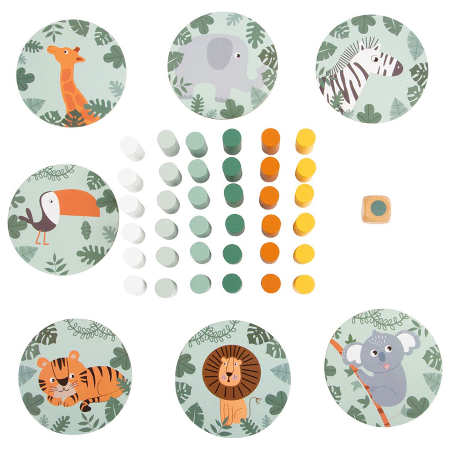 Small Foot - houten wiebeltoren safari spel