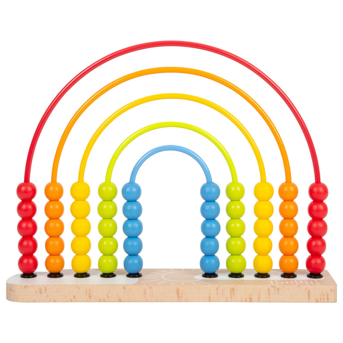 Small Foot - houten motoriekspiraal regenboog