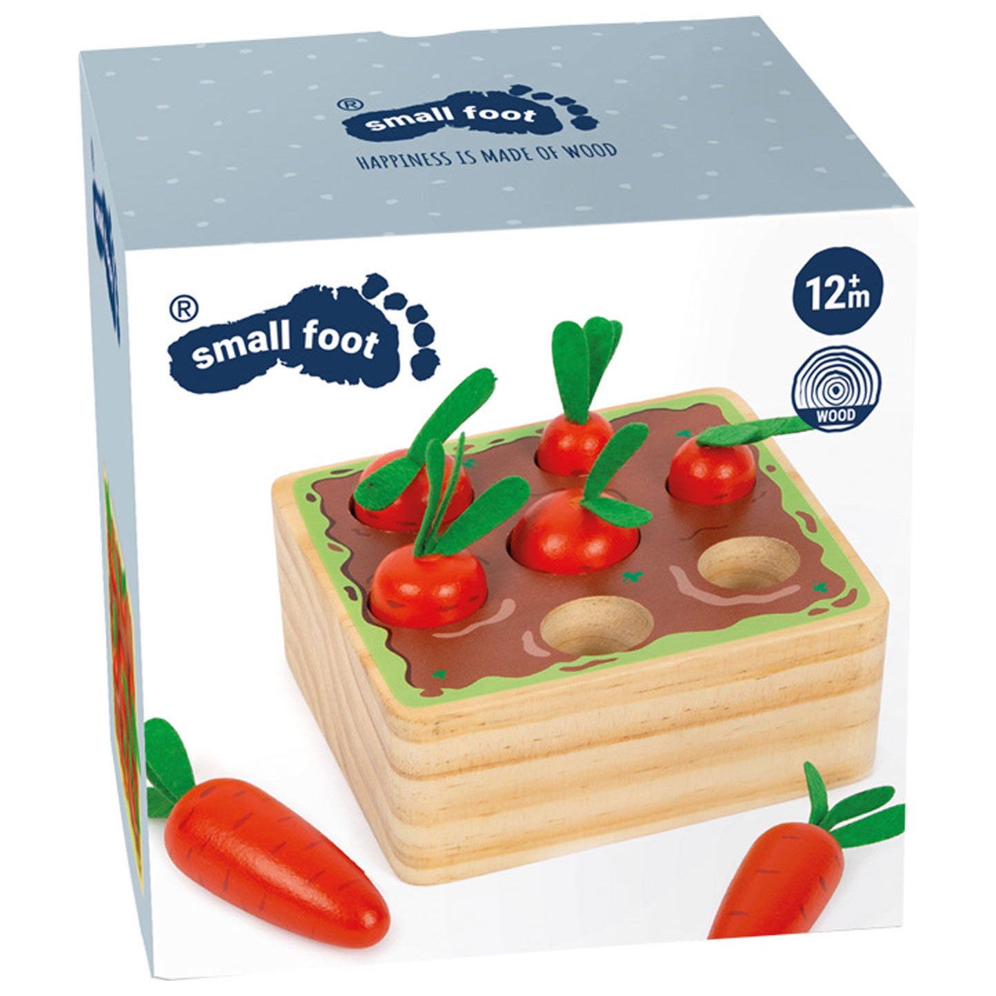 Small Foot - houten wortel vormenstoof, 8dlg.