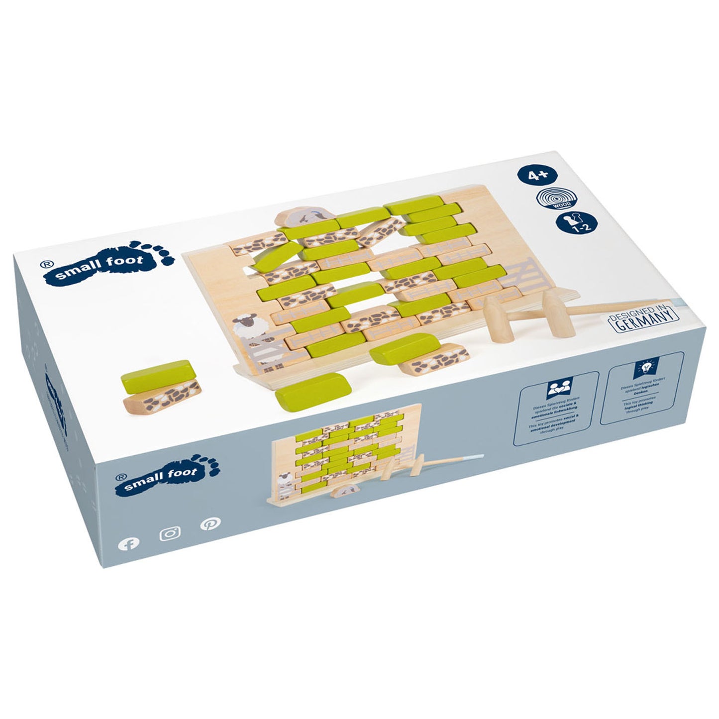 Small Foot - houten wiebel muur spel