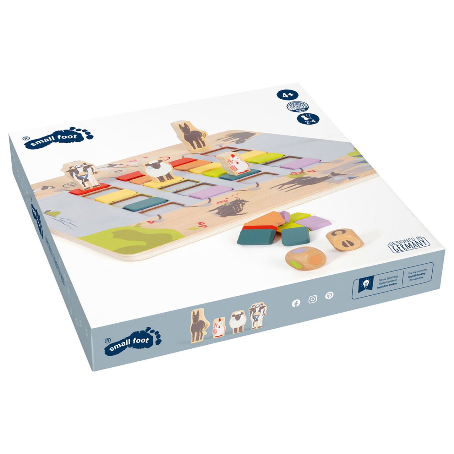 Small Foot - houten spel brug oversteken dieren