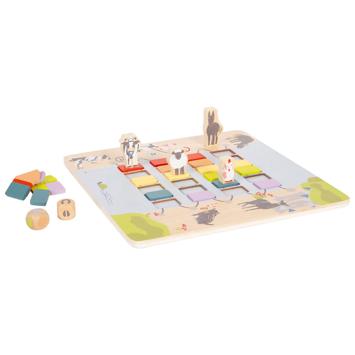 Small Foot - houten spel brug oversteken dieren
