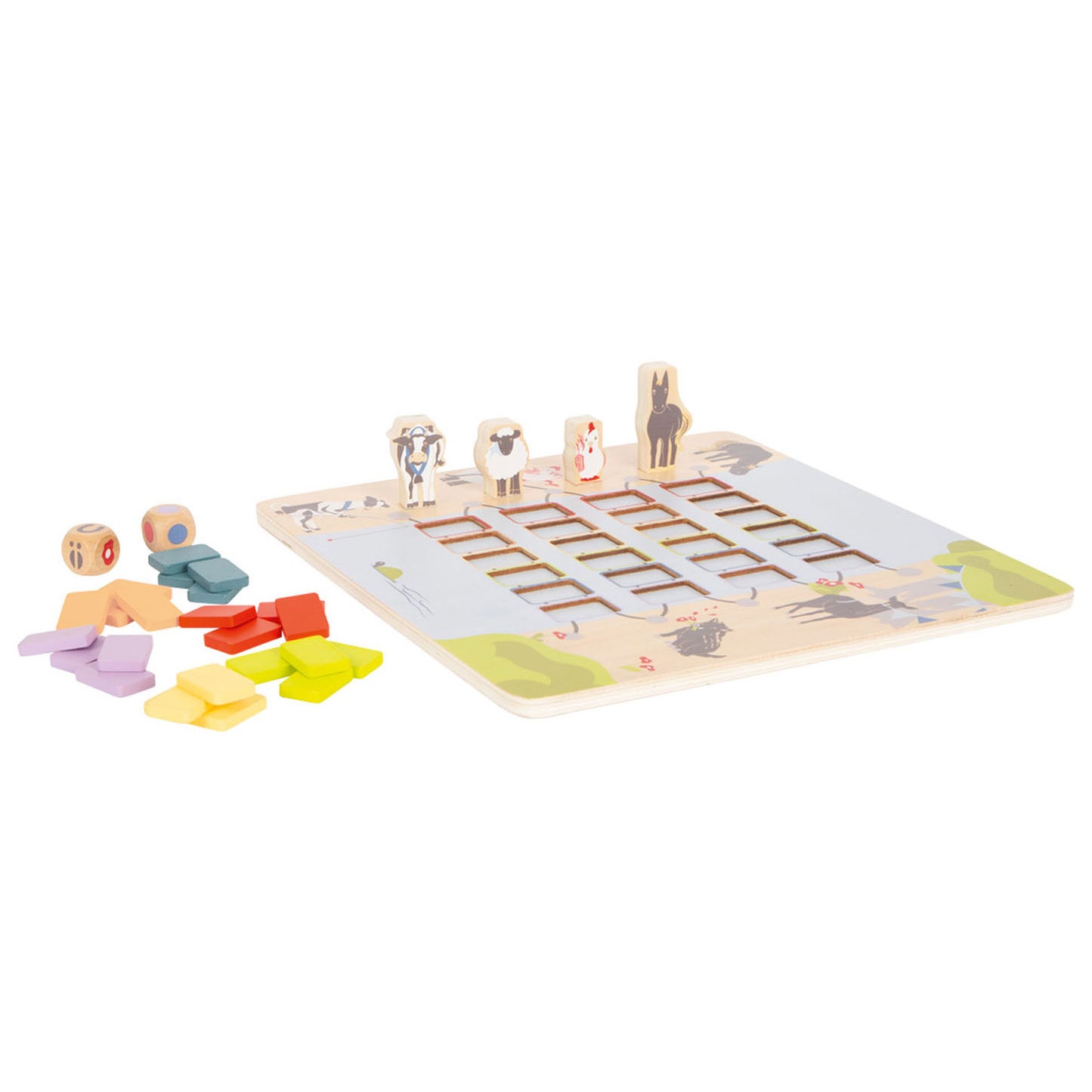 Small Foot - houten spel brug oversteken dieren